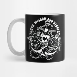 Pirates skull and anchor Mug